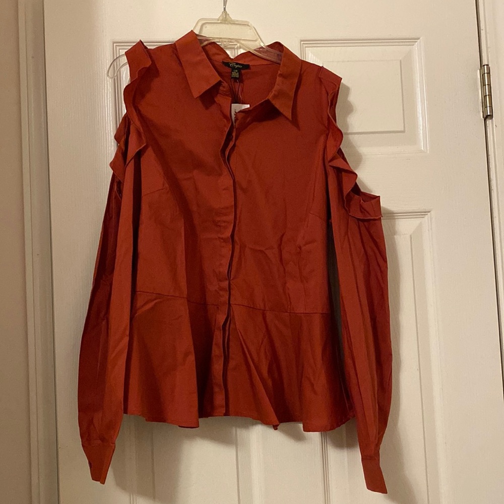 Cupio Button Down Shirt. Long Sleeve. Large.